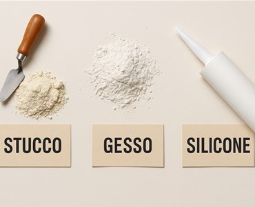 Stucco, gesso e silicone: caratteristiche e utilizzi di 3 materiali apparentemente simili